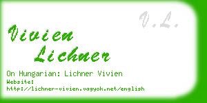 vivien lichner business card